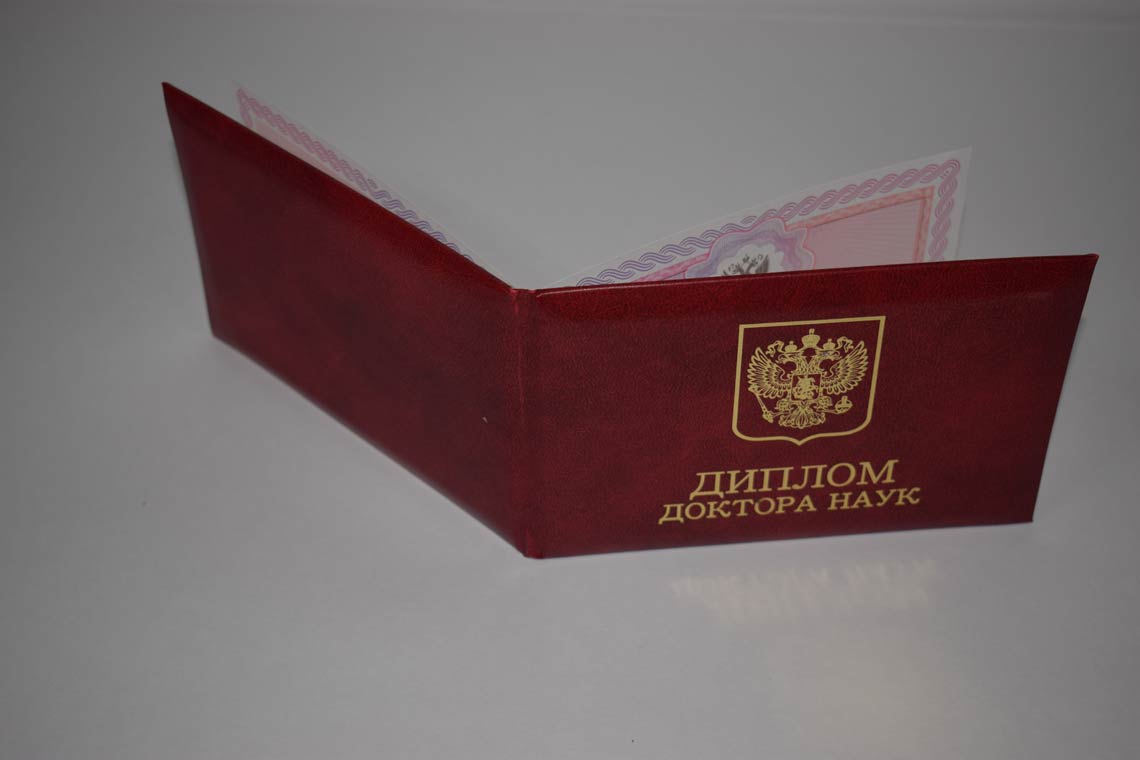 Диплом Доктора Наук 2013-2025 в Камышине корка