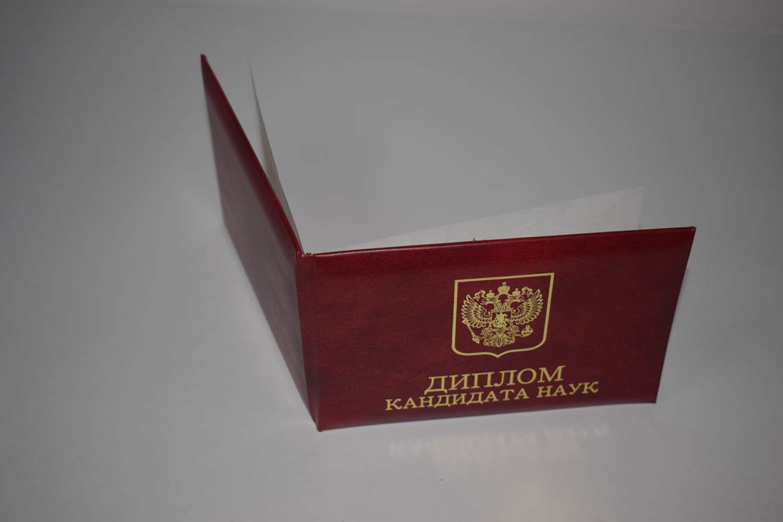 Диплом Кандидата Наук 2001-2012 в Камышине корка